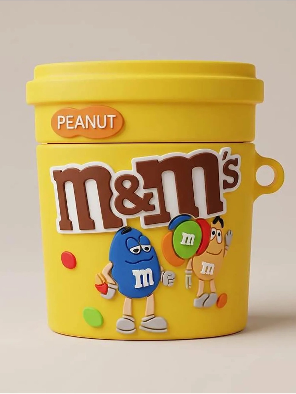 M&M'S Yellow Peanut Snack Cup with Character Graphics AirPods case